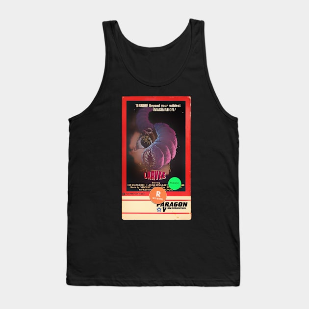 Larvae VHS art v1 Tank Top by Psychosis Media